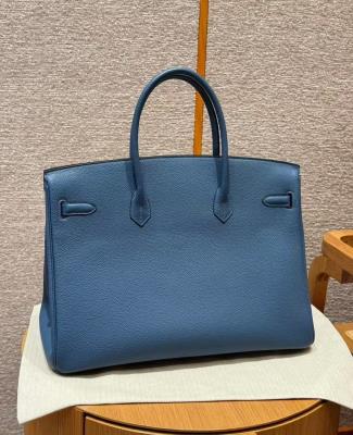 wholesale quality hermes birkin 40 togo blue agate phw